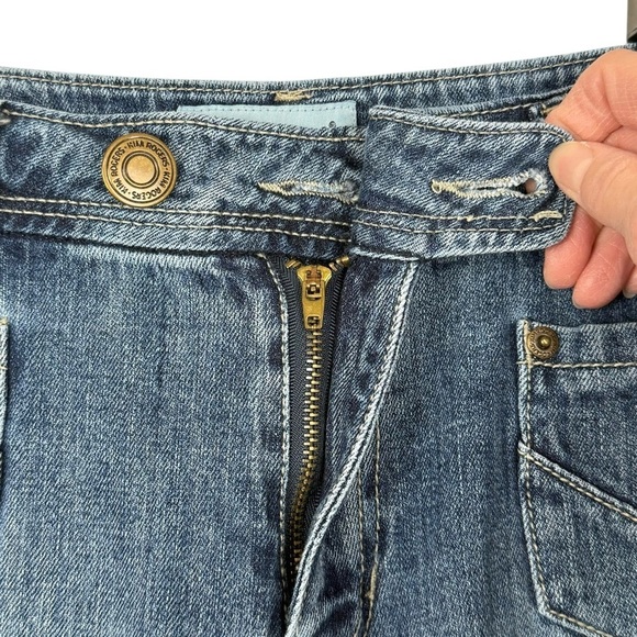 Kim Rogers Straight Leg Jeans Womens Size 12 Mid-Rise Stretch Denim Classic Blue - Picture 6 of 10